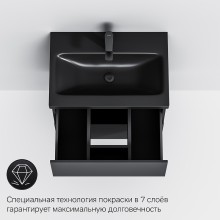Тумба под раковину AM.PM Gem 60 M90FHX06022BM подвесная Черная матовая