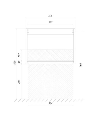 Тумба белый глянец 57,6 см 1Marka Соната У51037