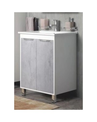 Тумба белый глянец/бетон 72 см Corozo Чикаго SD-00000363