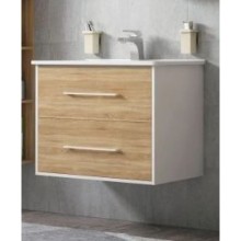 Тумба белый глянец/дуб сонома 82 см Corozo Гольф SD-00000313