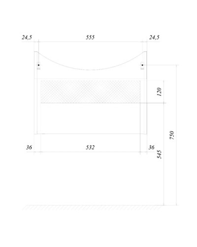 Тумба белый глянец 60,4 см 1Marka Вита У50112