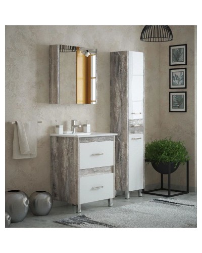 Тумба белый глянец/антик 62 см Corozo Верона SD-00000346