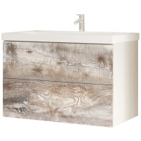 Тумба бетон/белый 59 см Marka One Mix У55905