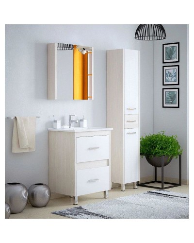 Тумба белый глянец/лайн 72 см Corozo Верона SD-00000348