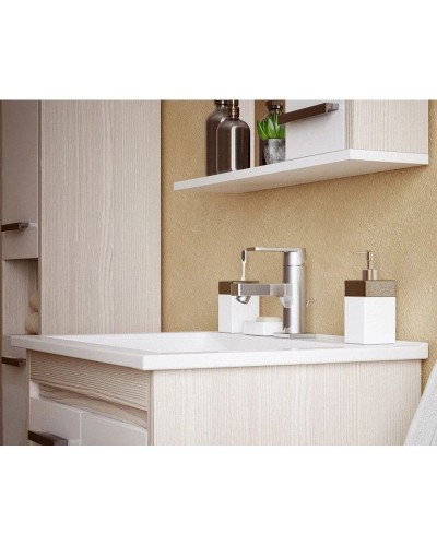 Тумба белый глянец/лайн 72 см Corozo Лорена SD-00000356