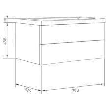 Тумба коко боло/белый 79 см Marka One Mix У69534