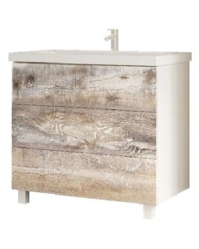 Тумба бетон/белый 79 см Marka One Mix У69540