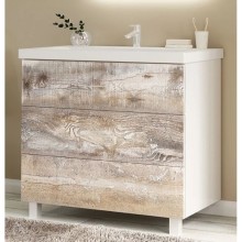 Тумба бетон/белый 79 см Marka One Mix У69540