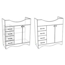 Тумба белый глянец 76 см Corozo Классика SD-00000351