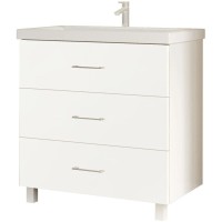 Тумба белый глянец 59 см Marka One Mix У69541