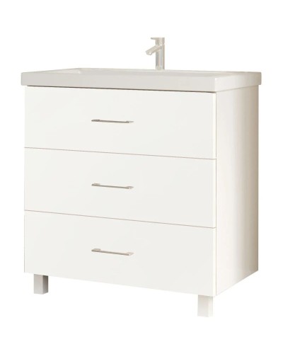 Тумба белый глянец 59 см Marka One Mix У69541