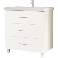 Тумба белый глянец 69 см Marka One Mix У69542