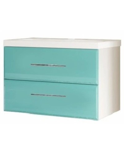 Тумба бирюзовый/белый 59 см Marka One Mix У69535