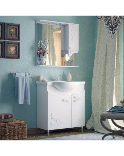 Тумба белый глянец 81 см Corozo Венеция SD-00000345