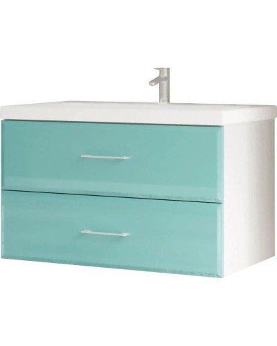 Тумба бирюзовый/белый 79 см Marka One Mix У69537