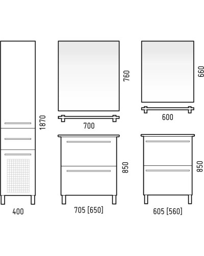 Тумба белый глянец 56 см Corozo Мирэль SD-00000358