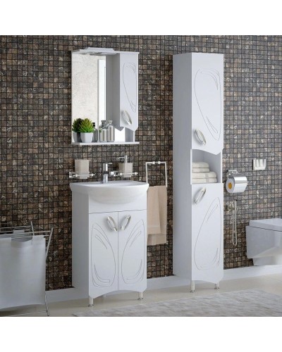 Тумба белый глянец 48 см Corozo Лидер SD-00000318