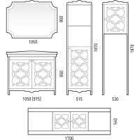 Тумба белый матовый 97,5 см Corozo Манойр SD-00000357