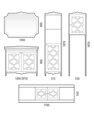 Тумба белый матовый 97,5 см Corozo Манойр SD-00000357