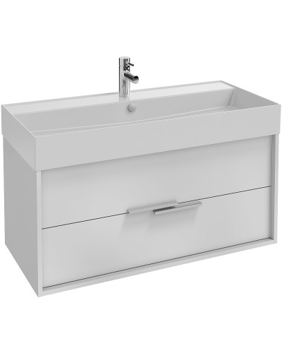 Тумба под раковину Jacob Delafon Vivienne 100 EB1585-N18-G1C подвесная Белая глянцевая