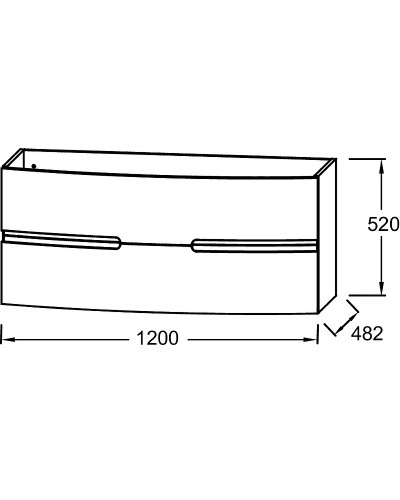 Тумба под раковину Jacob Delafon Nona 120 EB1890RU-N21 подвесная Серый титан