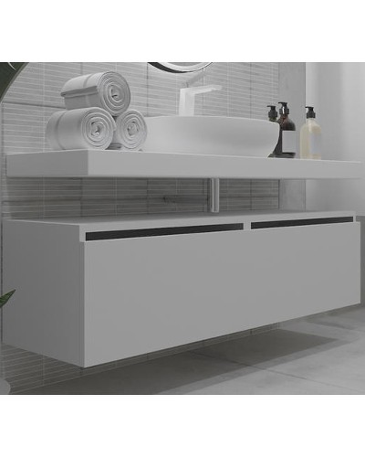 Тумба Boheme Armadi Art Flat Vallessi Uno-S 120 897-120-W подвесная Белый глянец