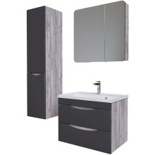 Тумба под раковину Grossman Талис 70 107010 подвесная Бетон пайн Серая