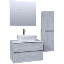Тумба под раковину Grossman Эдванс 80 108010 подвесная Цемент светлый