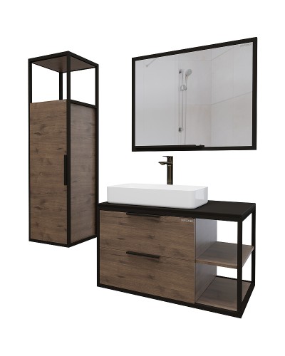 Тумба под раковину Grossman Лофт 90 109001 подвесная Веллингтон