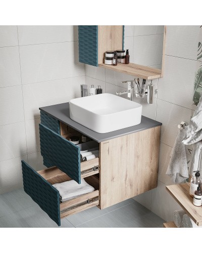 Тумба под раковину Grossman Альба 80 108012 подвесная Веллингтон Бриз