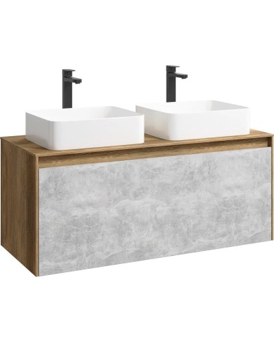 Тумба дуб балтийский/ бетон светлый 120 см Aqwella 5 Stars Mobi MOB0112DB/ MOB0712BS/ T