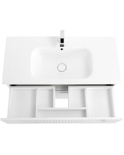 Тумба под раковину Cezares Duet 80 DUET-800-2C-SO-BL подвесная Bianco Lucido