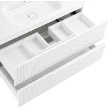 Тумба под раковину Cezares Duet 80 DUET-800-2C-SO-BO подвесная Bianco Opaco