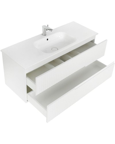 Тумба под раковину Cezares Duet 120 DUET-1200-2C-SO-BO подвесная Bianco Opaco