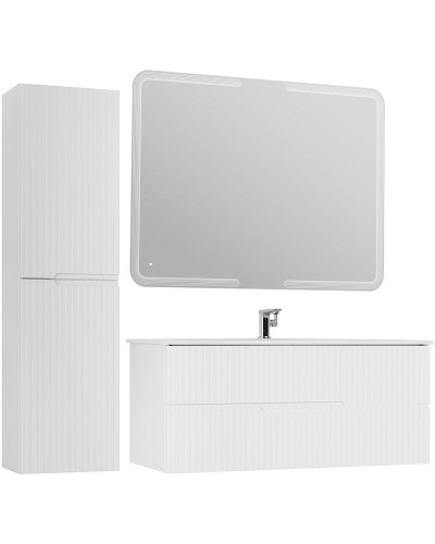 Тумба под раковину Cezares Duet 120 DUET-1200-2C-SO-BO подвесная Bianco Opaco