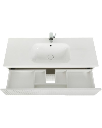 Тумба под раковину Cezares Duet 120 DUET-1200-2C-SO-BO подвесная Bianco Opaco
