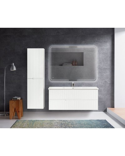 Тумба под раковину Cezares Duet 120 DUET-1200-2C-SO-BO подвесная Bianco Opaco