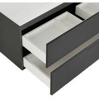 Тумба под раковину Cezares Duet 120 DUET-1200-2C-SO-GR-P подвесная Grafito