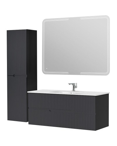 Тумба под раковину Cezares Duet 120 DUET-1200-2C-SO-GR-P подвесная Grafito