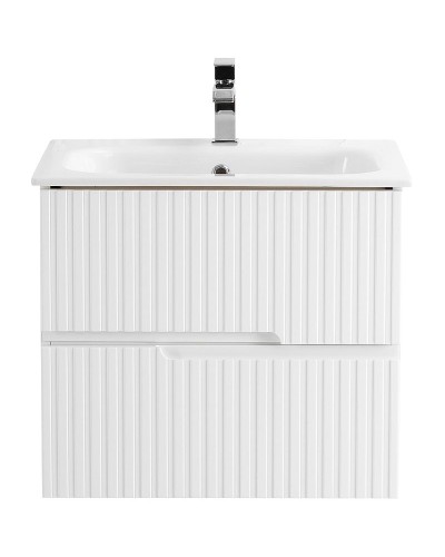 Тумба под раковину Cezares Duet 60 DUET-600-2C-SO-BO подвесная Bianco Opaco