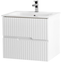 Тумба под раковину Cezares Duet 60 DUET-600-2C-SO-BO подвесная Bianco Opaco