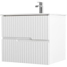 Тумба под раковину Cezares Duet 60 DUET-600-2C-SO-BO подвесная Bianco Opaco