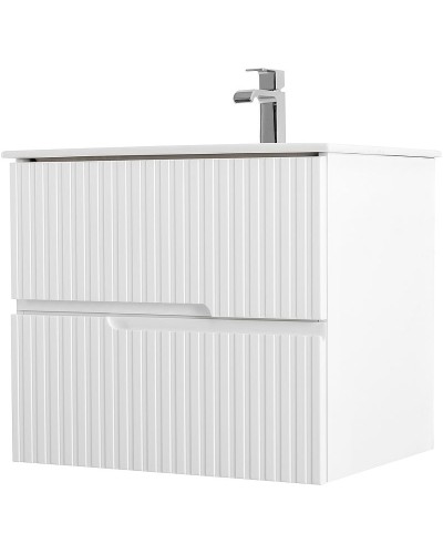 Тумба под раковину Cezares Duet 60 DUET-600-2C-SO-BO подвесная Bianco Opaco