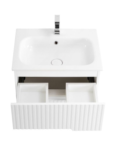 Тумба под раковину Cezares Duet 60 DUET-600-2C-SO-BO подвесная Bianco Opaco