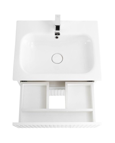 Тумба под раковину Cezares Duet 60 DUET-600-2C-SO-BO подвесная Bianco Opaco