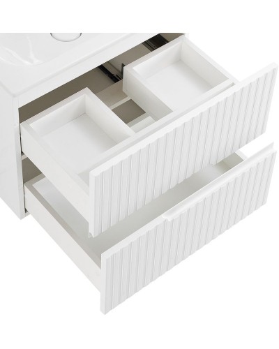 Тумба под раковину Cezares Duet 60 DUET-600-2C-SO-BO подвесная Bianco Opaco