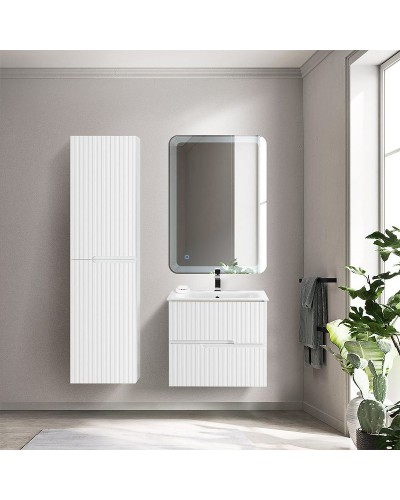 Тумба под раковину Cezares Duet 60 DUET-600-2C-SO-BO подвесная Bianco Opaco