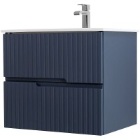 Тумба под раковину Cezares Duet 60 DUET-600-2C-SO-GR-P подвесная Grafito