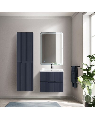 Тумба под раковину Cezares Duet 60 DUET-600-2C-SO-GR-P подвесная Grafito