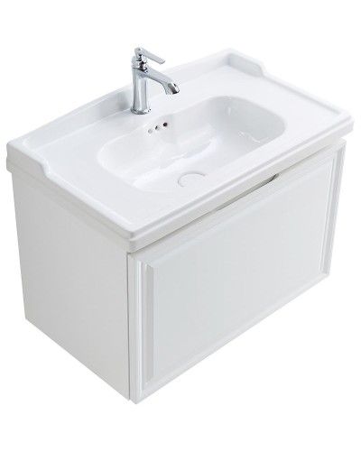 Тумба под раковину Cezares Giubileo 80 GIUBILEO-800-1C-SO-BL подвесная Bianco Lucido